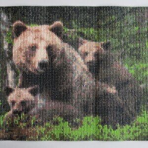 Brown Bear with Two Cubs Item #5312025